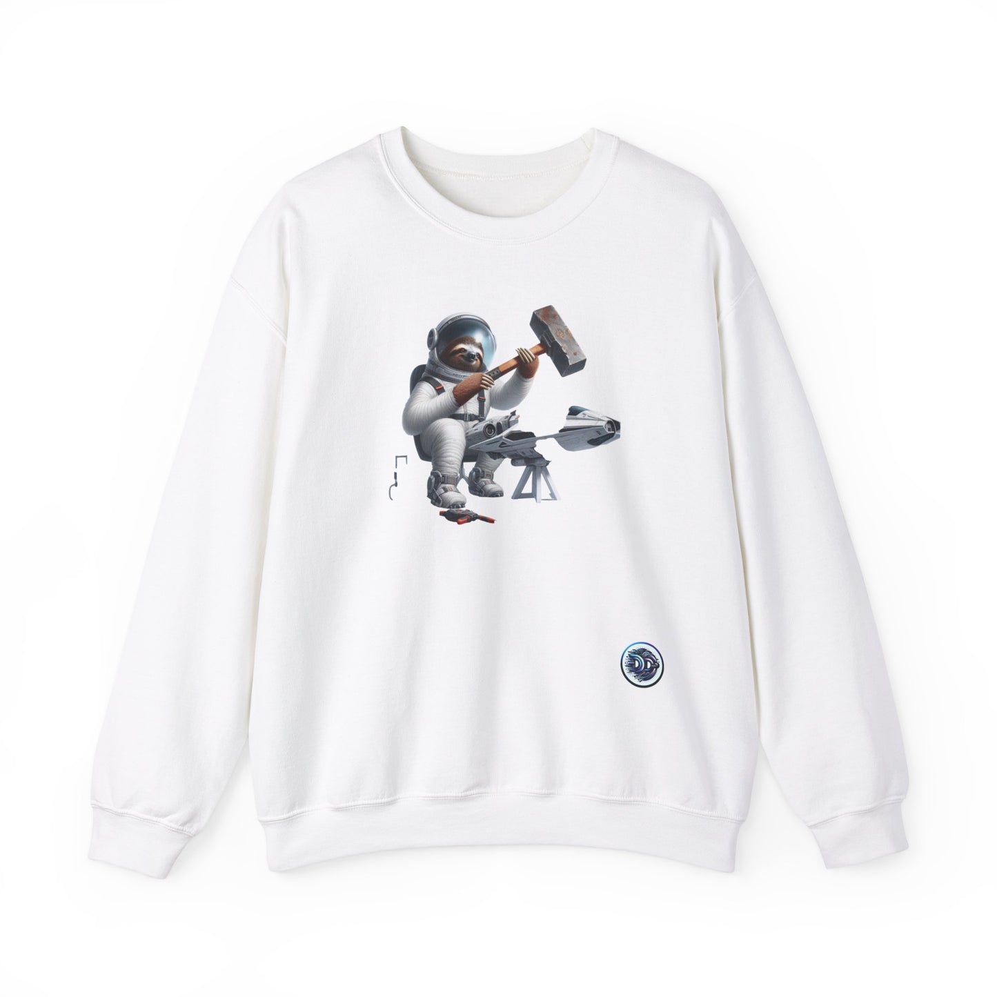 Astro Sloth Mechanic Crewneck