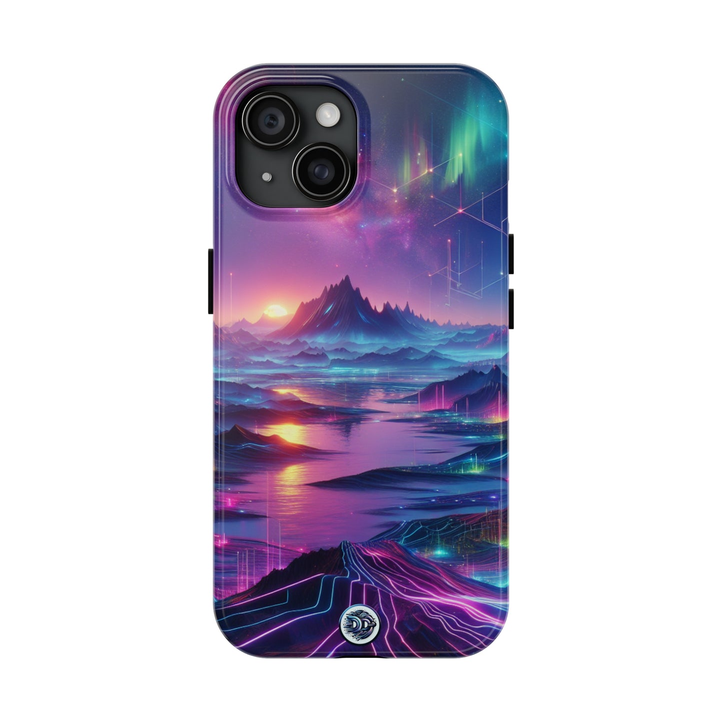 Cosmic Neon Landscape Phone Case