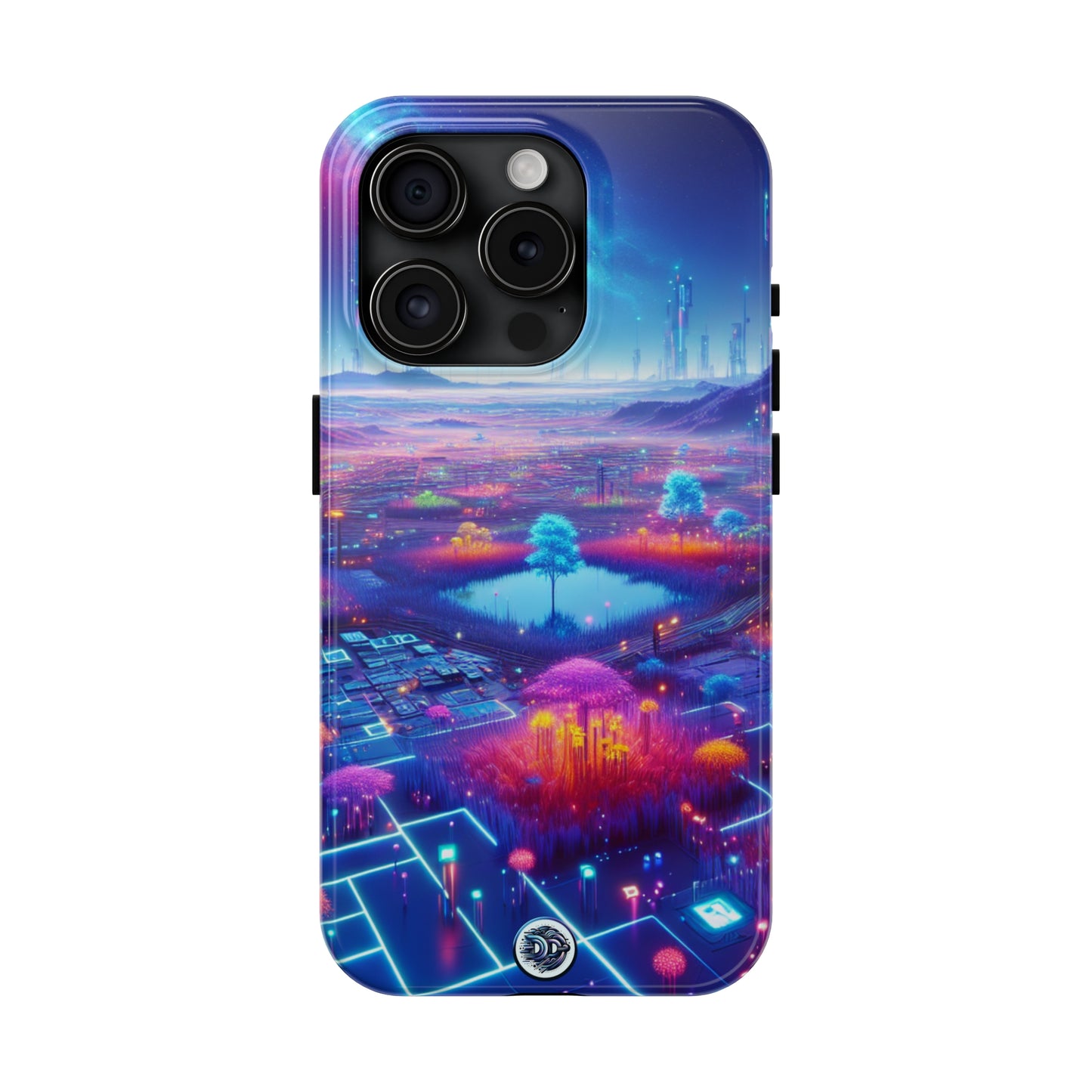 Cyberpunk Cityscape Phone Case