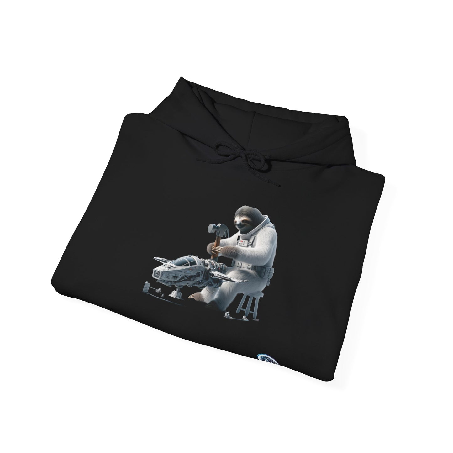 Astronaut Sloth Mechanic Hoodie