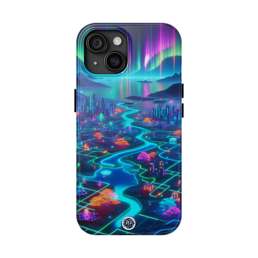 Aurora Neon Cityscape Phone Case