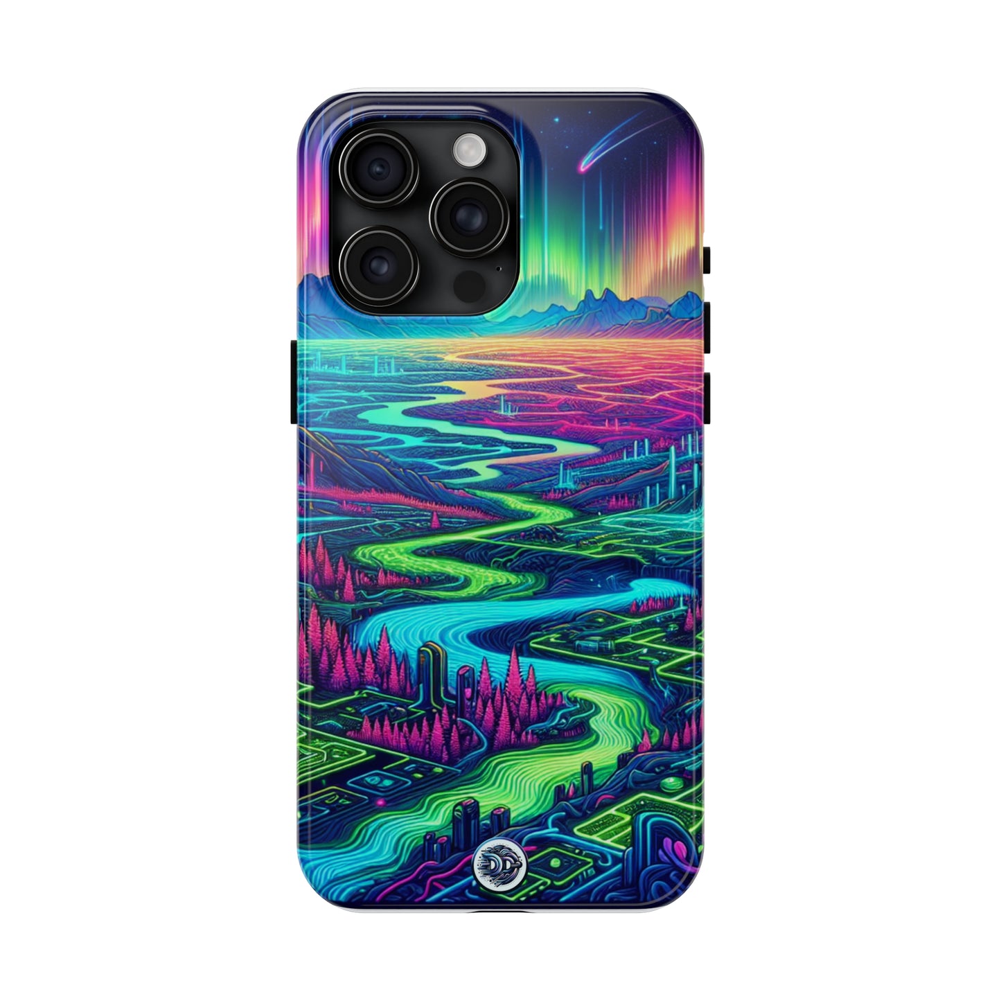 Vibrant Neon Landscape Phone Case