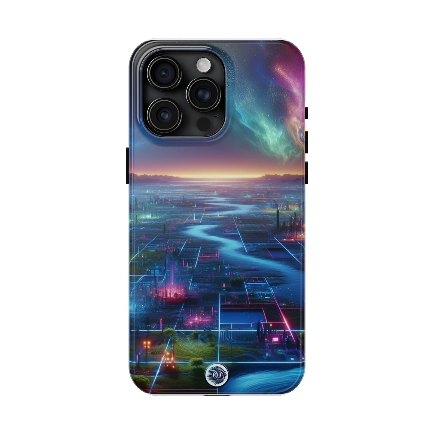 Cosmic Neon Cityscape Phone Case