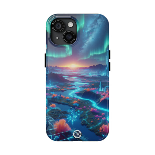 Aurora Fantasy Cityscape Phone Case