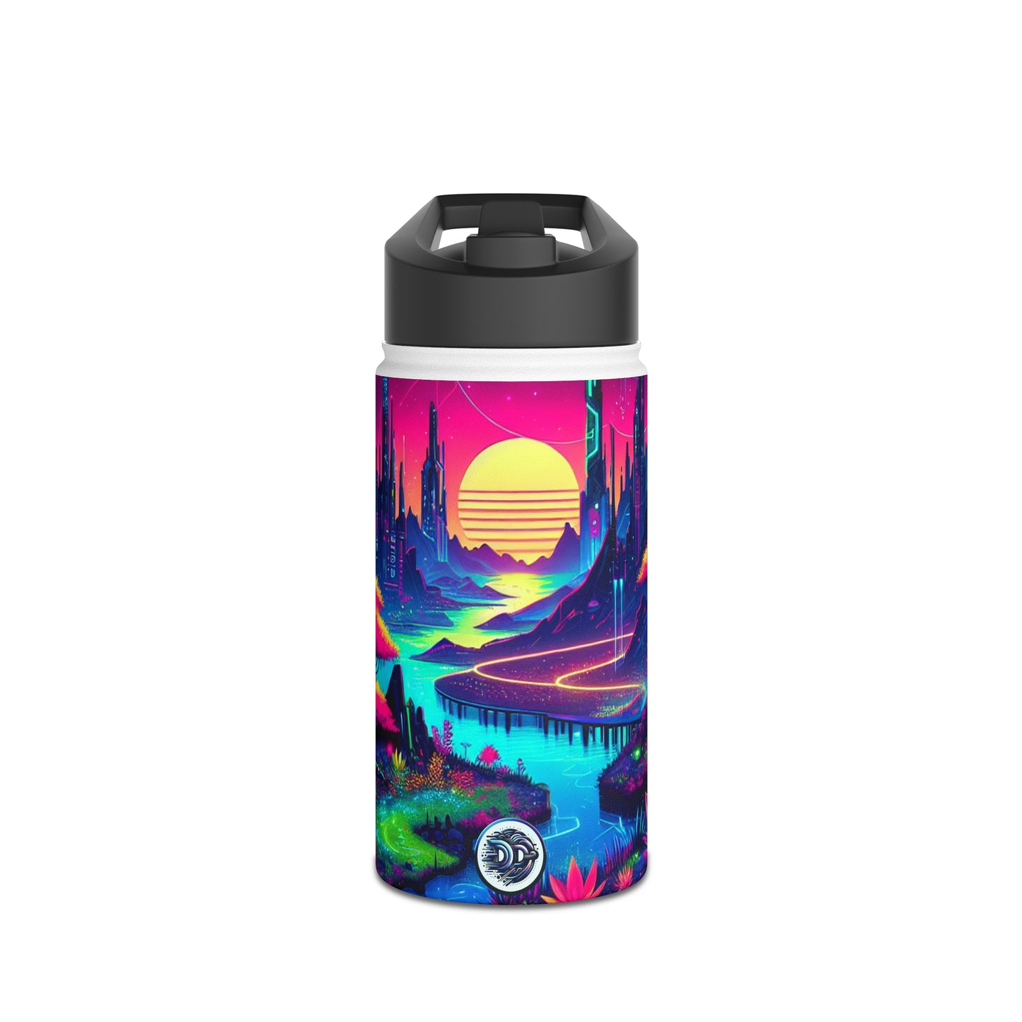Neon Cybercity Bottle