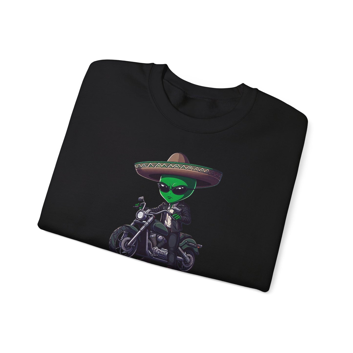 Alien Biker Sombrero Crewneck