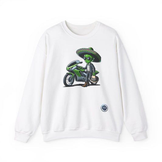 Alien Biker Sombrero Crewneck