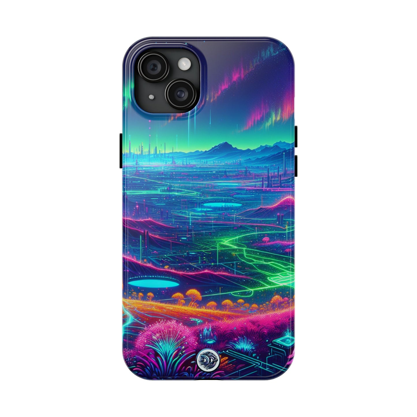 Neon Aurora Fantasy Landscape Case