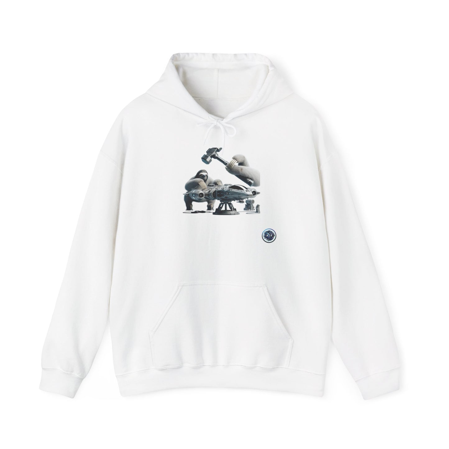 Sloth Mechanic Spaceship Hoodie