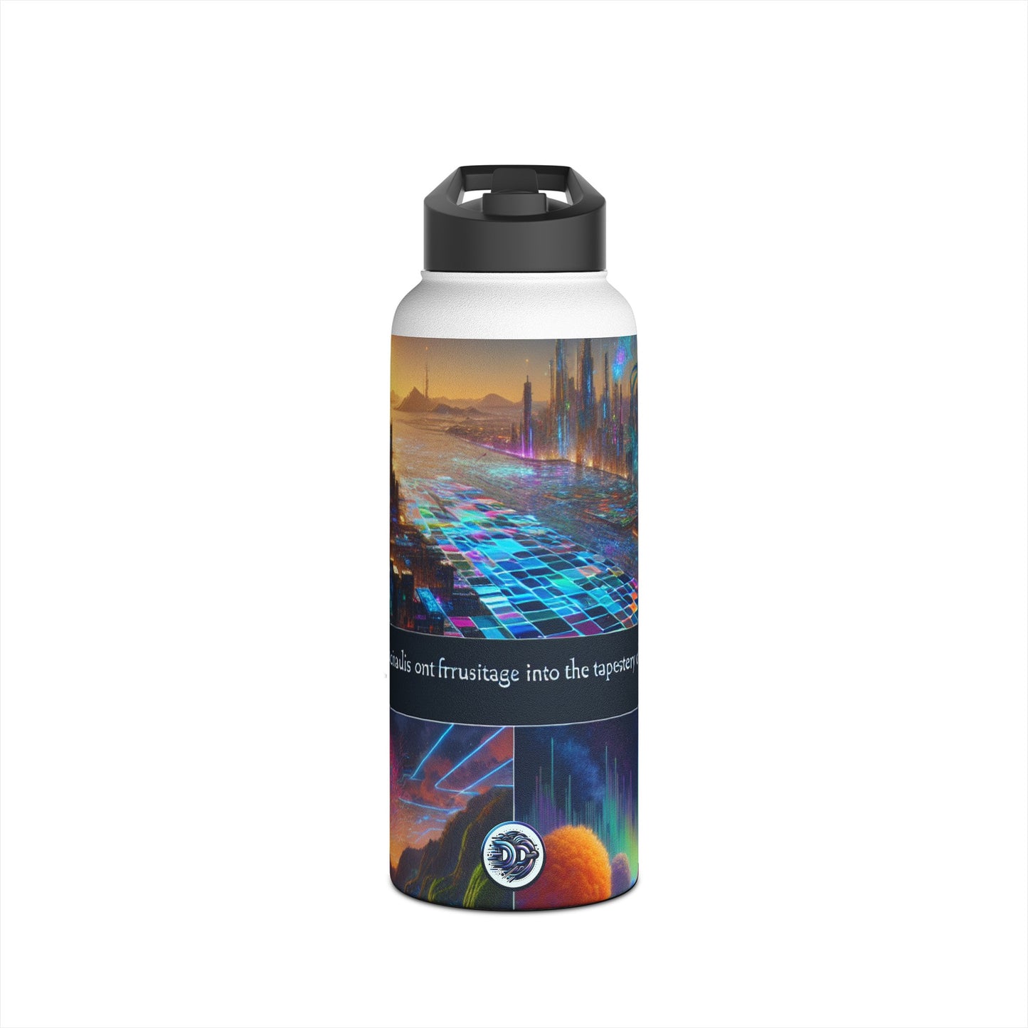 Futuristic Cityscape Bottle