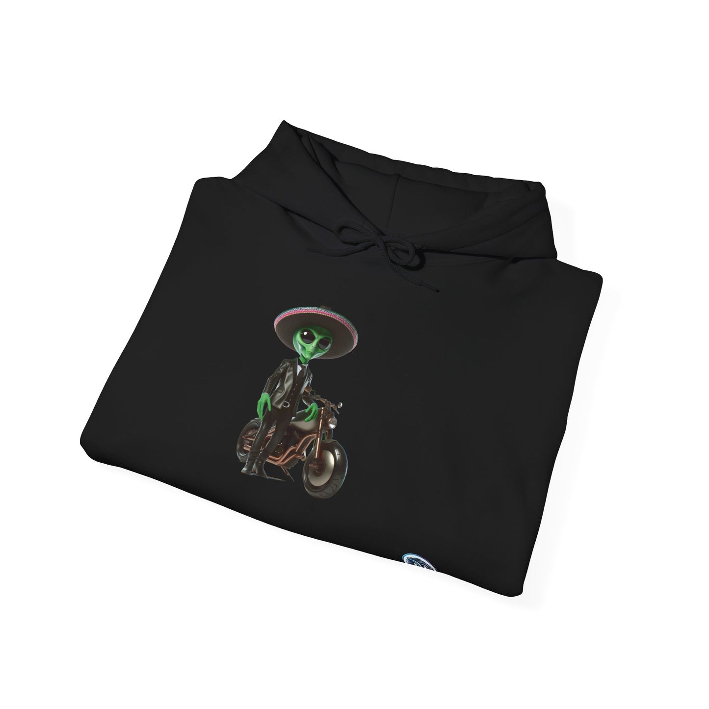 Alien Biker Sombrero Hoodie