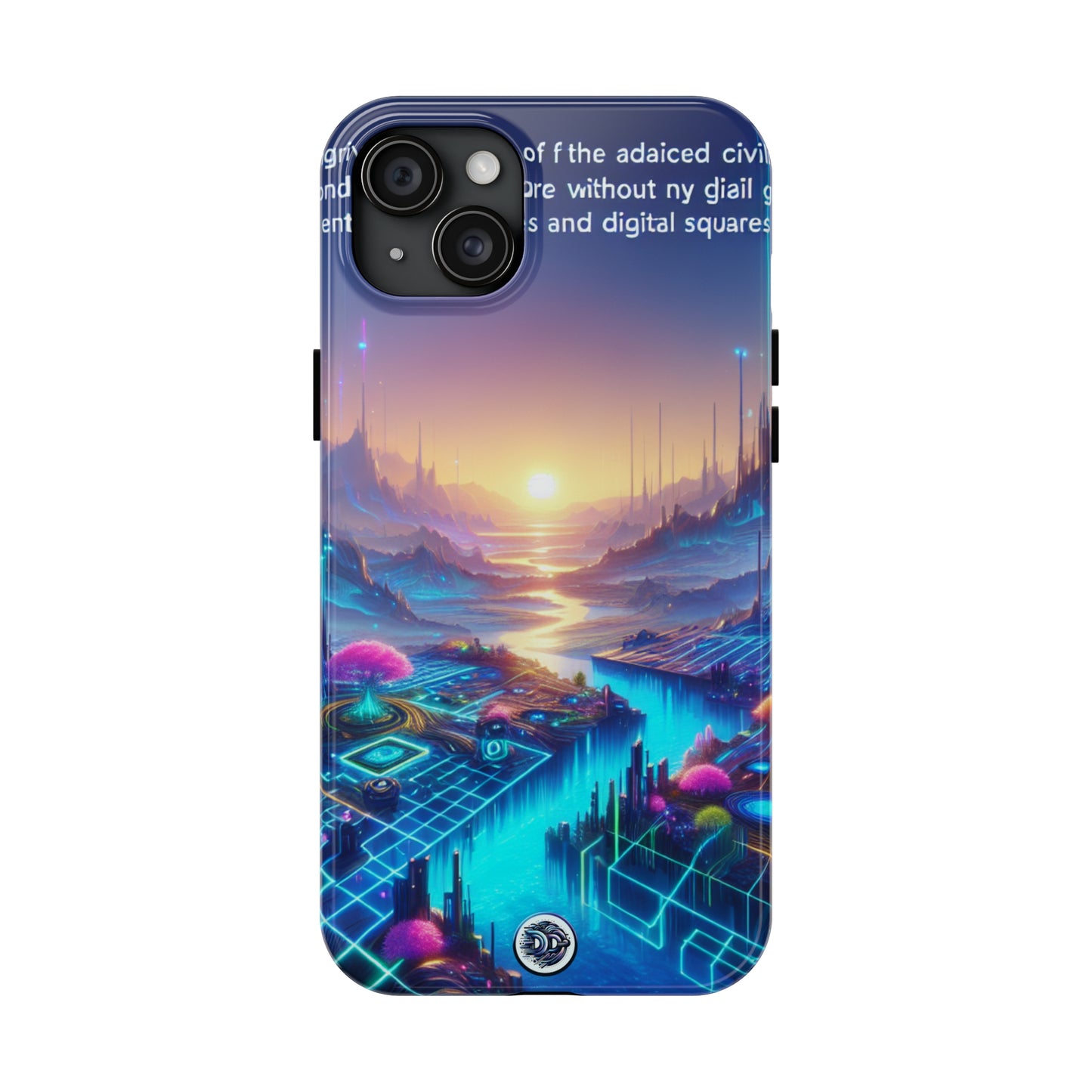 Neon Sunset Cybercity Phone Case
