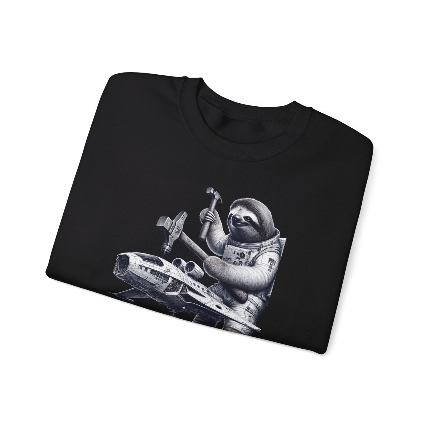 Astronaut Sloth Mechanic Crewneck