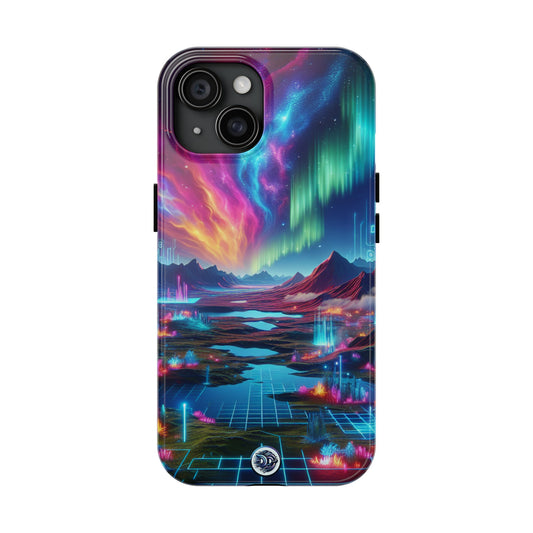 Vibrant Neon Landscape Phone Case