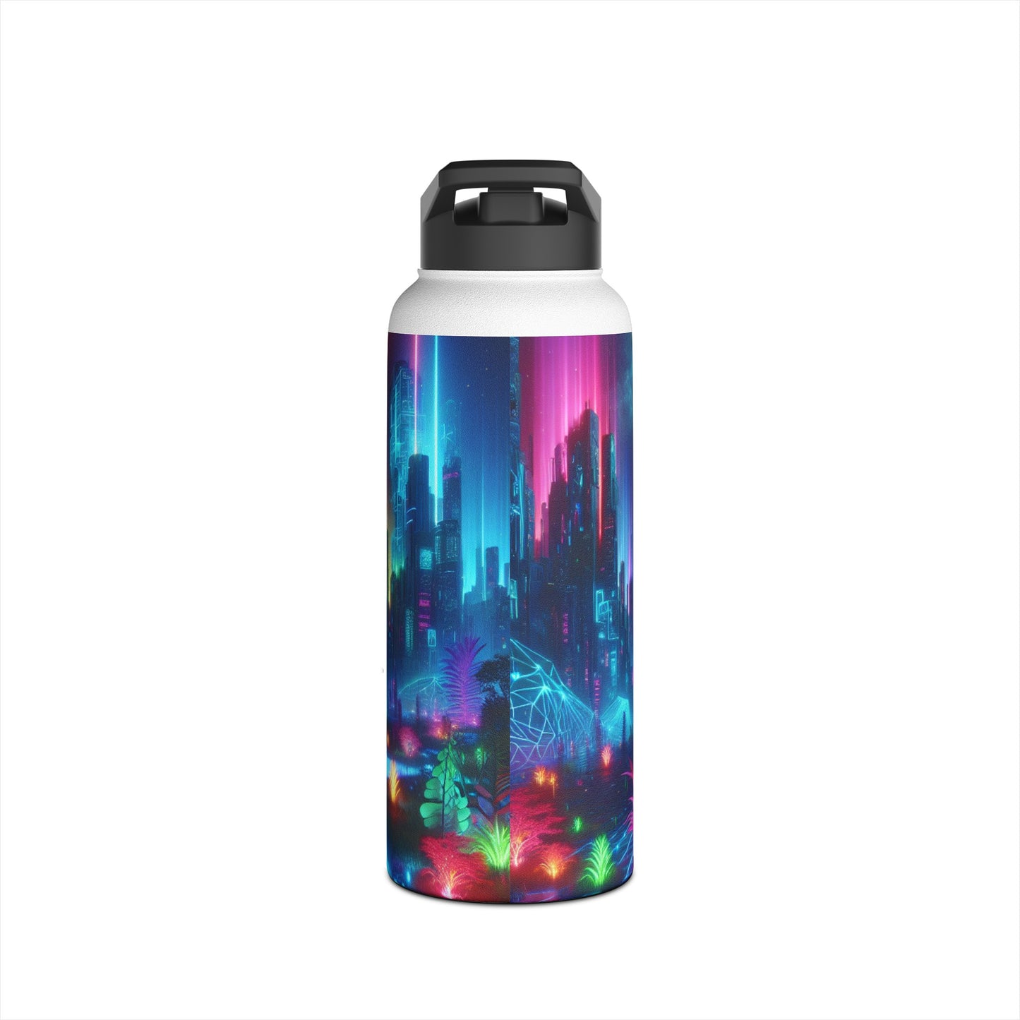 Futuristic Cityscape Bottle