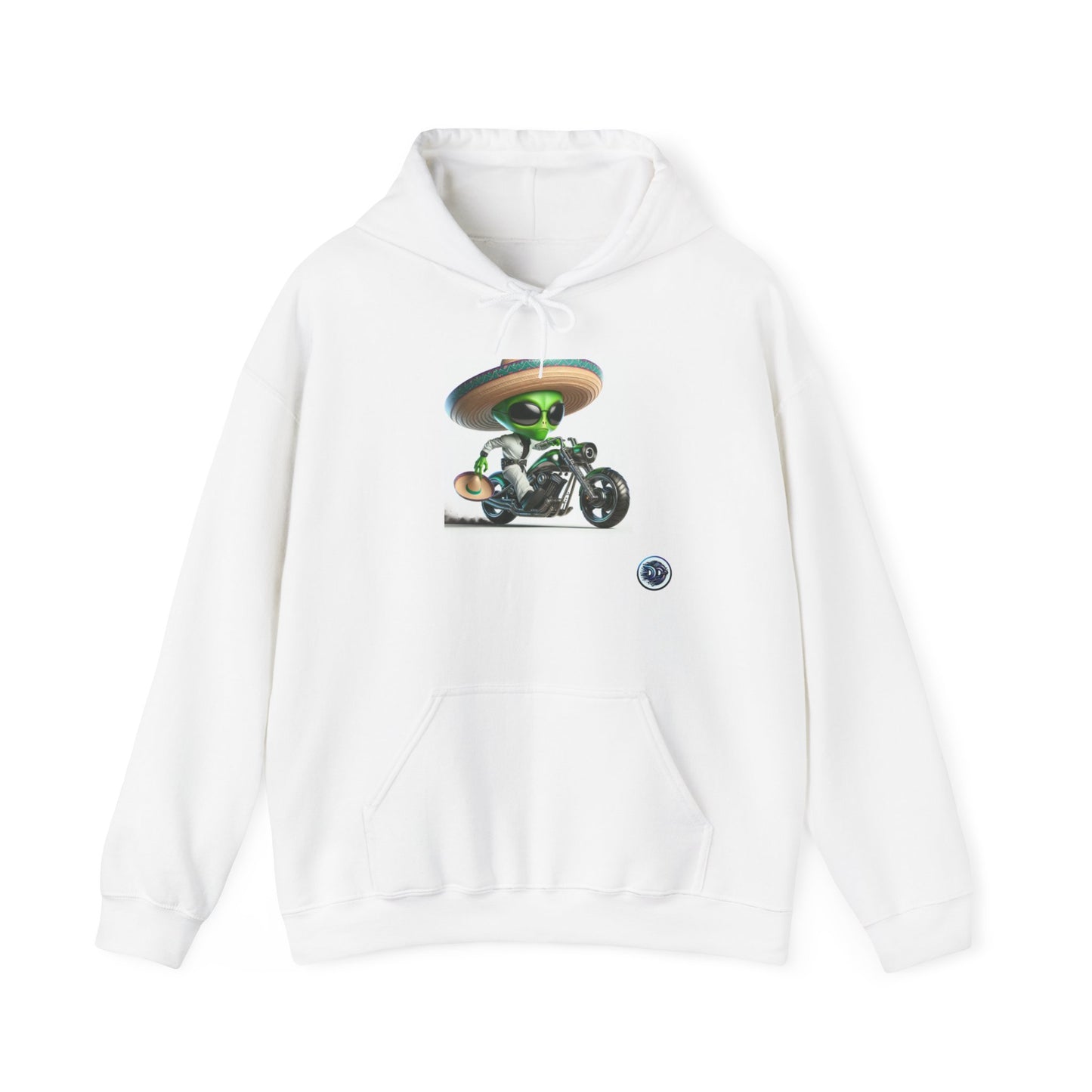 Alien Biker Sombrero Hoodie