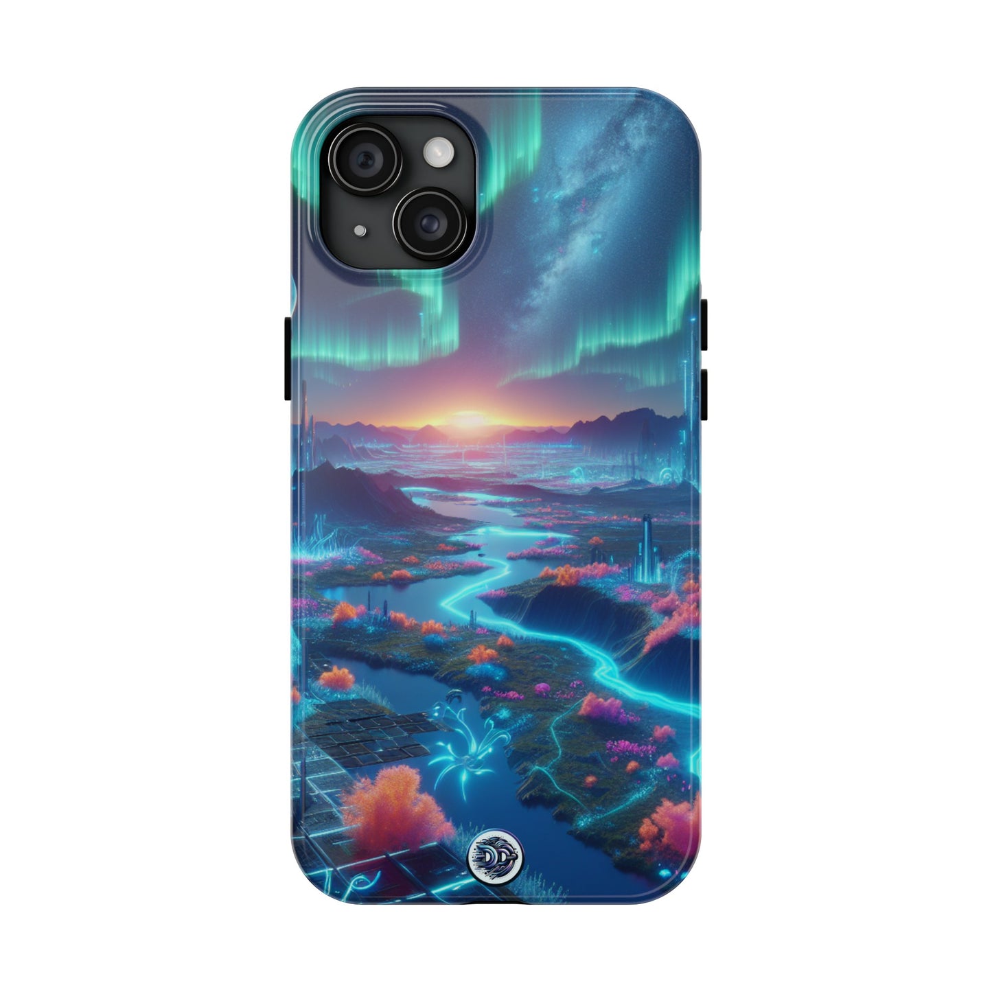 Aurora Fantasy Cityscape Phone Case