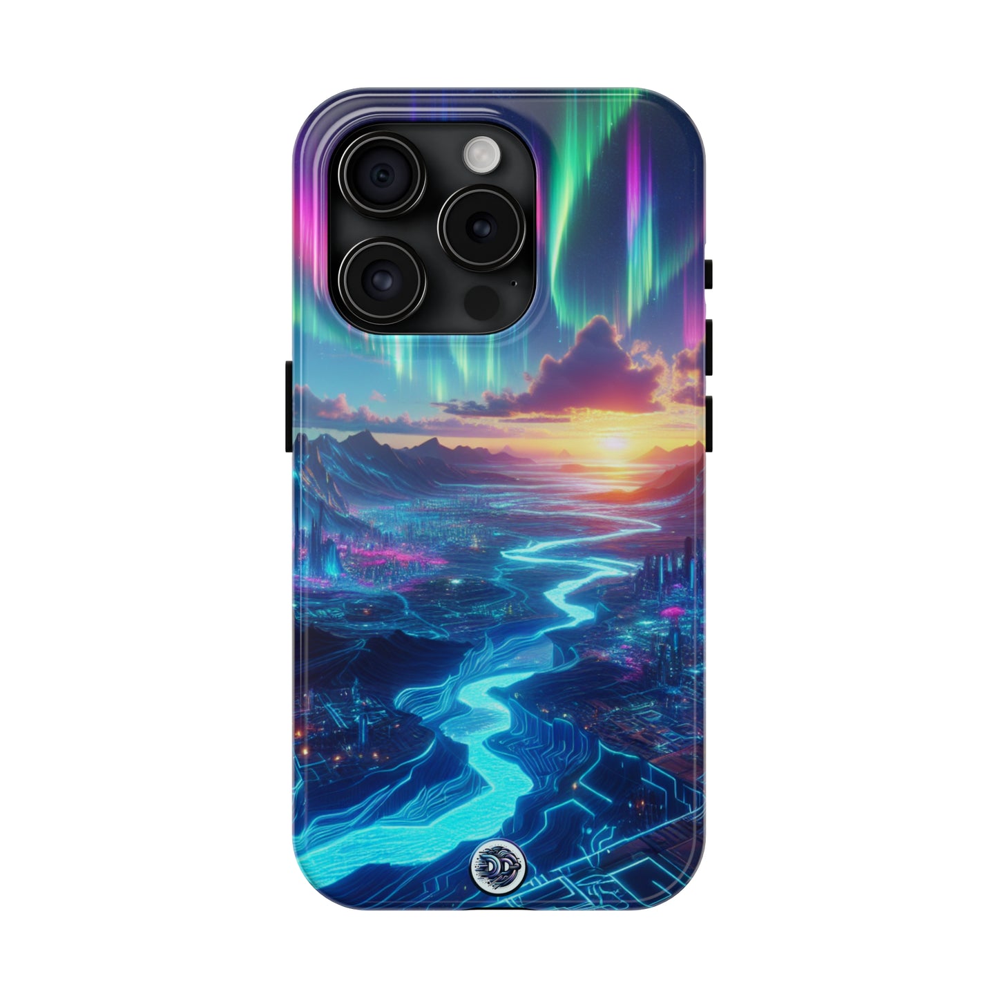 Aurora Cybercity Sunset Phone Case