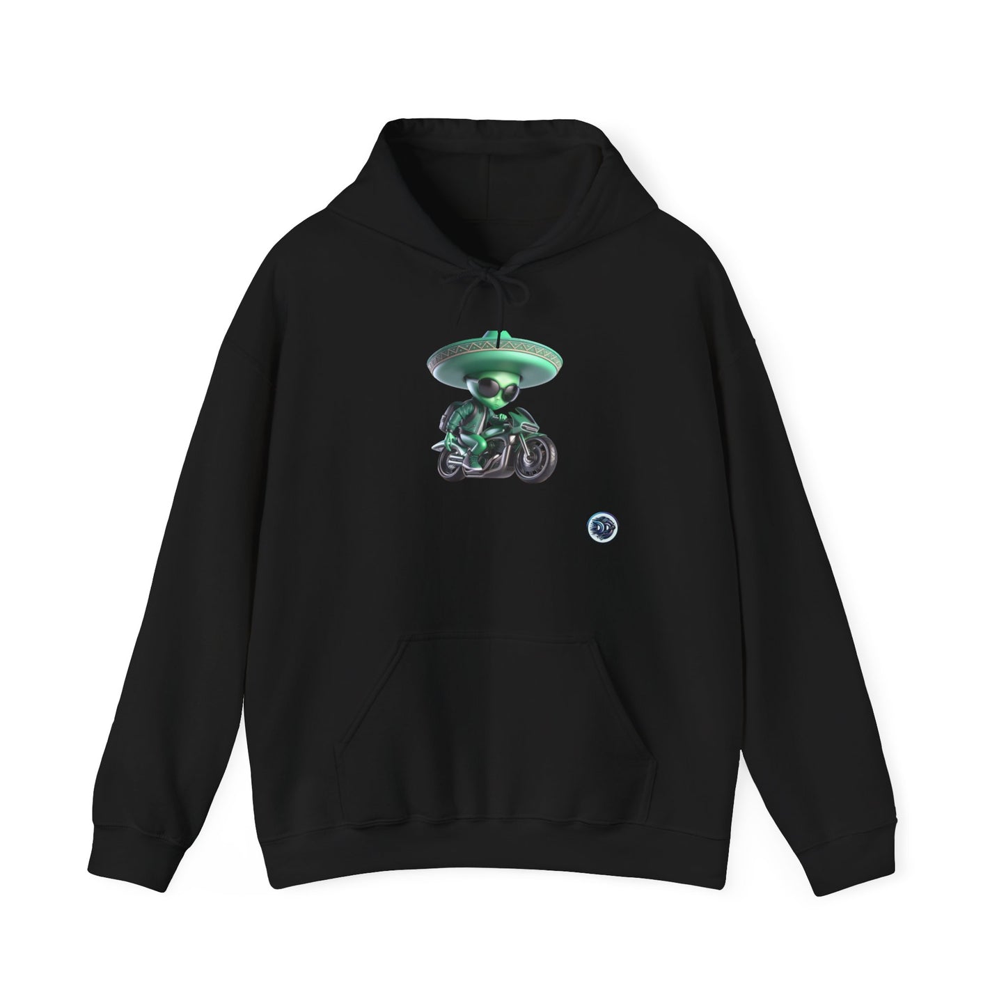 Alien Biker Sombrero Hoodie