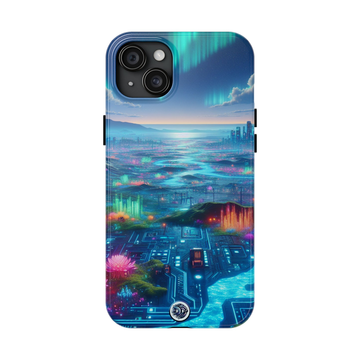 Aurora Cityscape Glow Phone Case