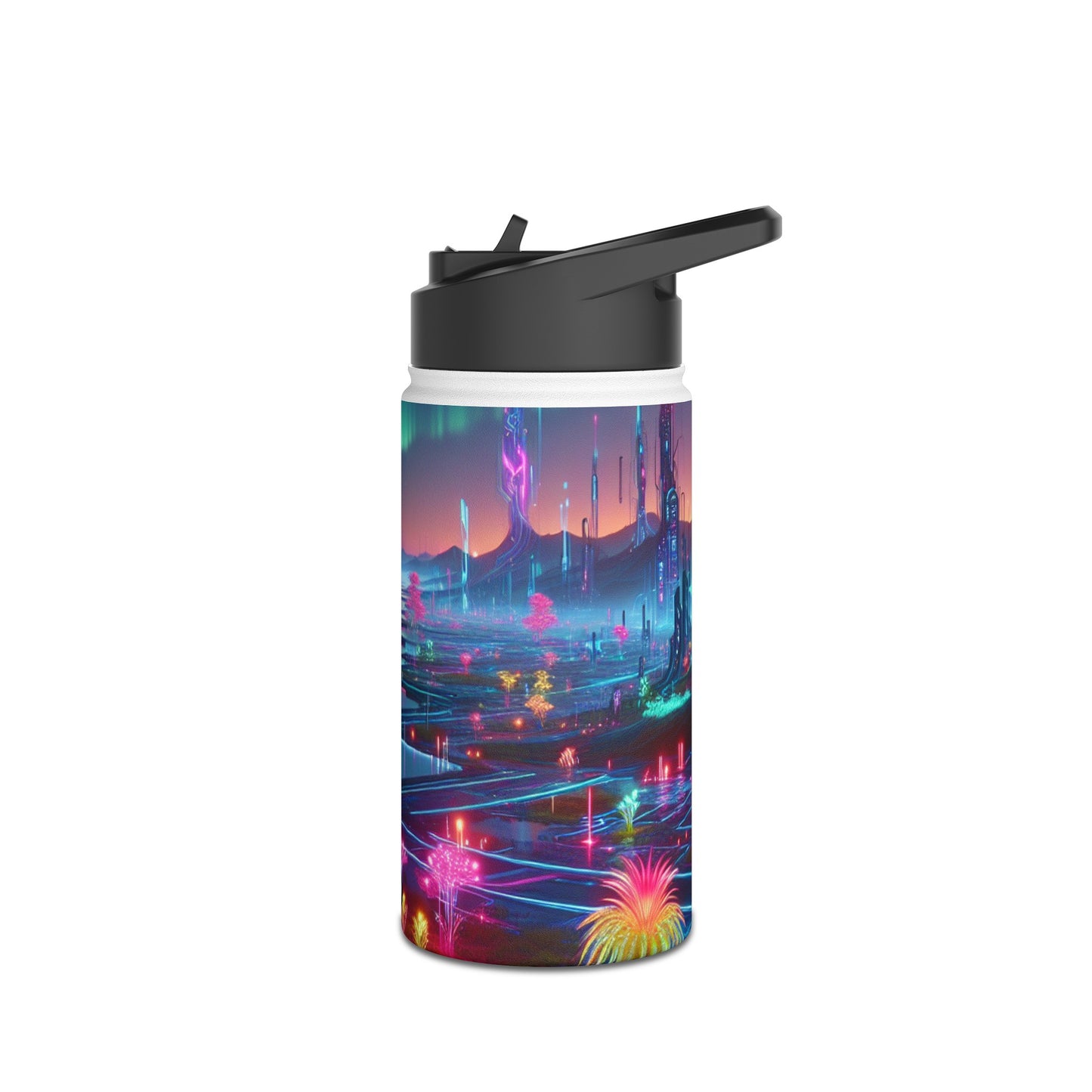 Futuristic Neon Bottle