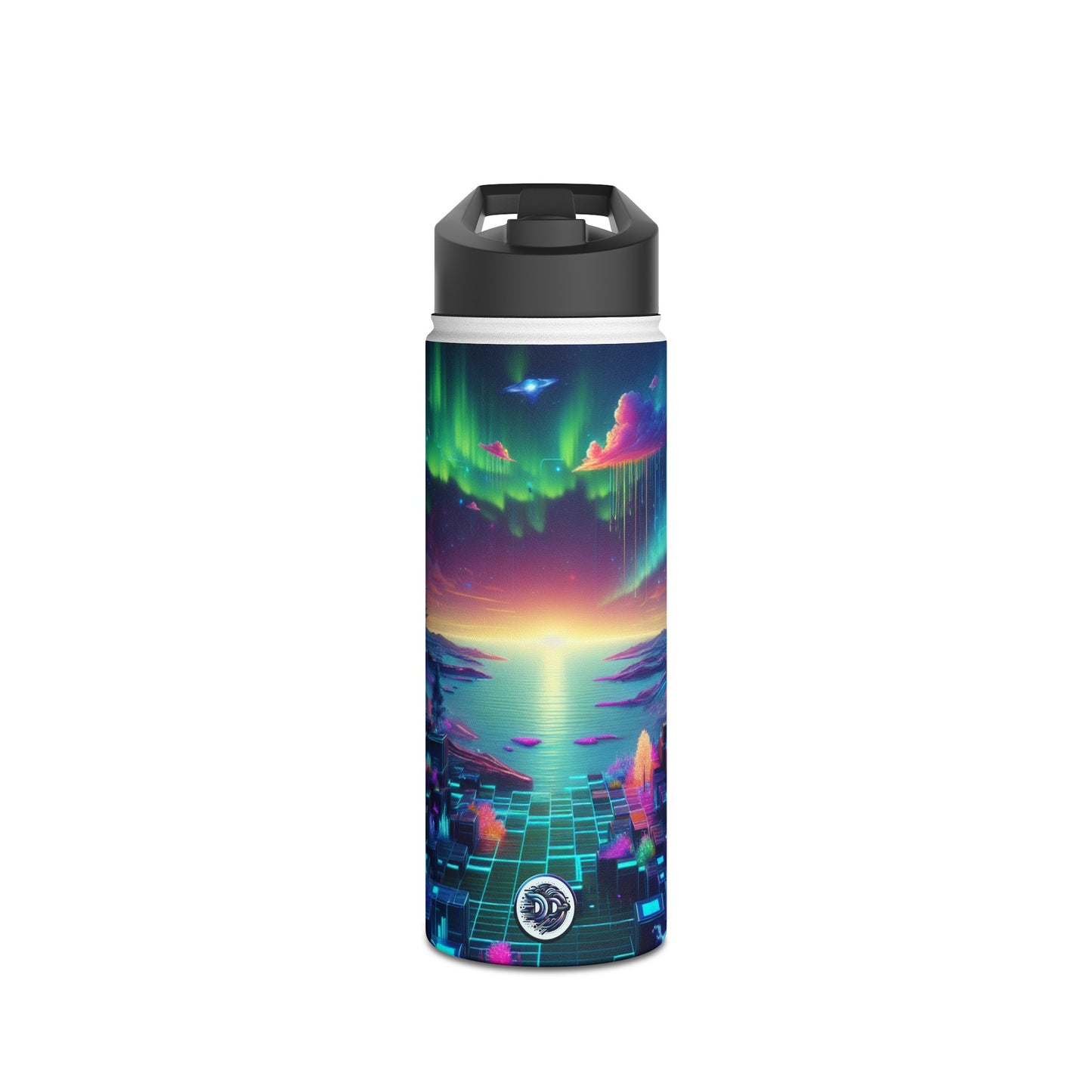 Futuristic Neon Bottle