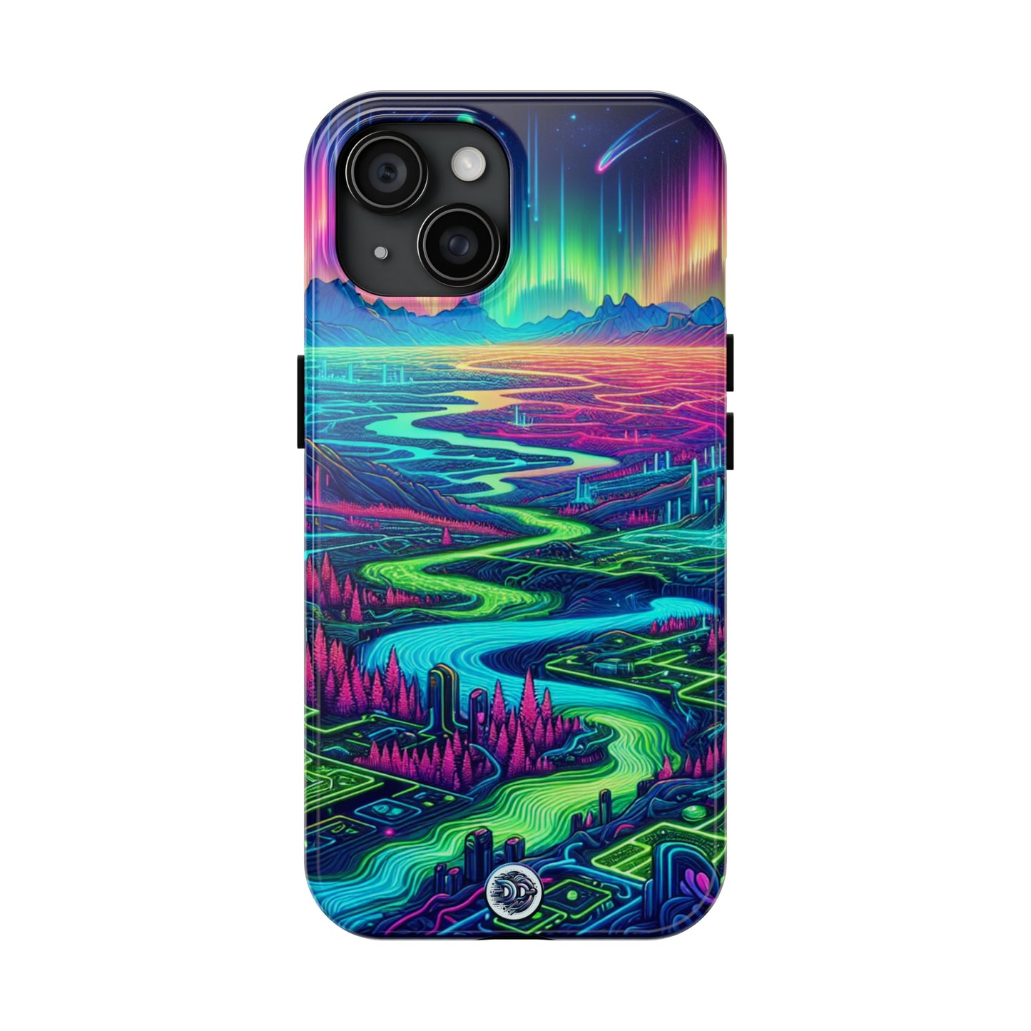 Vibrant Neon Landscape Phone Case