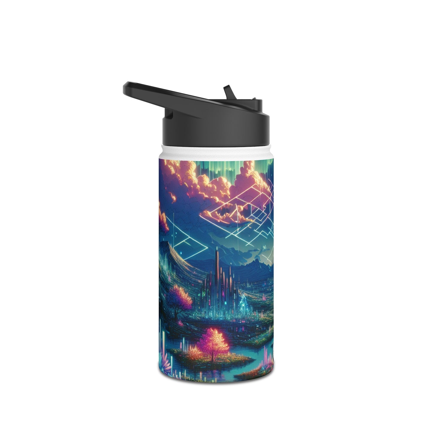 Futuristic Cityscape Bottle