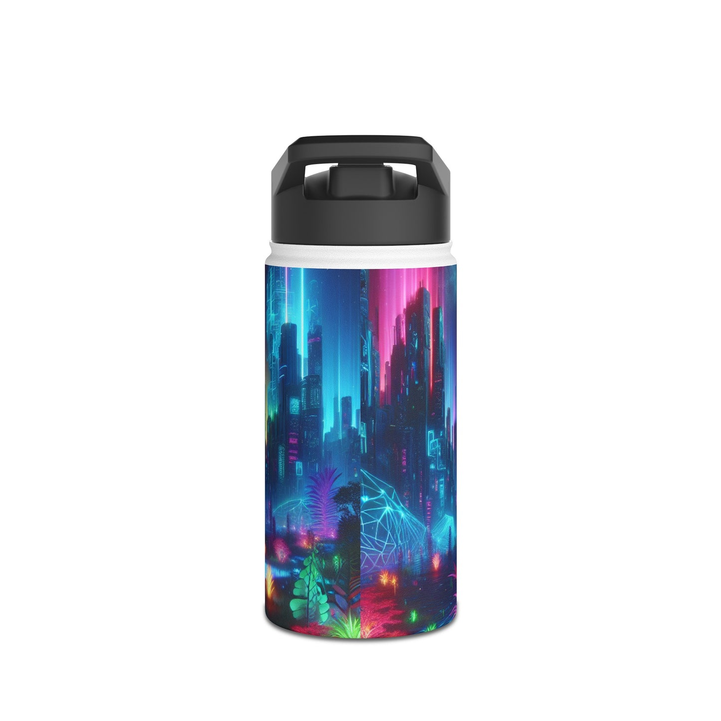 Futuristic Cityscape Bottle