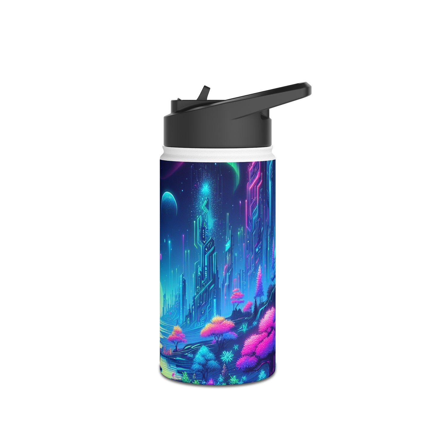 Futuristic Neon Bottle